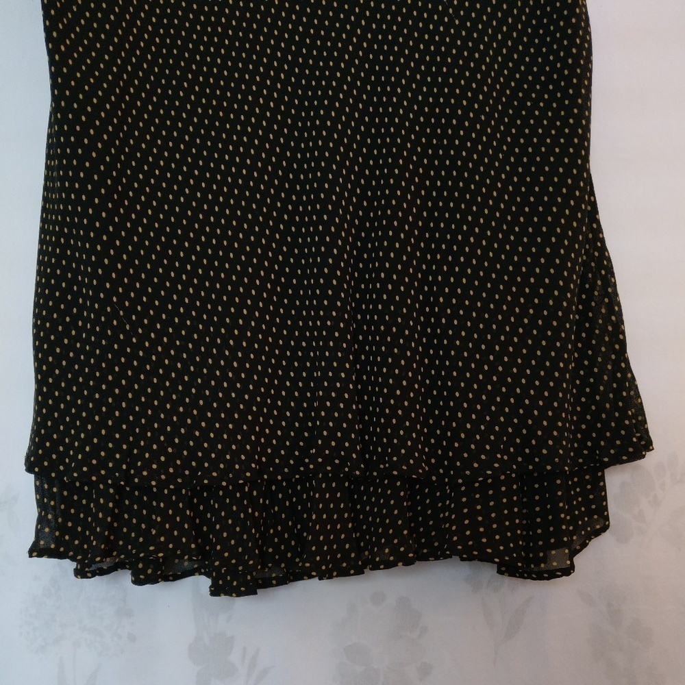 Style & Co black & yellow polka dot skirt - Picture 4 of 8